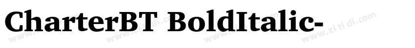 CharterBT BoldItalic字体转换